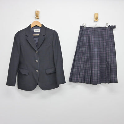 【中古】神奈川県 逗子中学校 女子制服 2点（ブレザー・スカート）sf038430