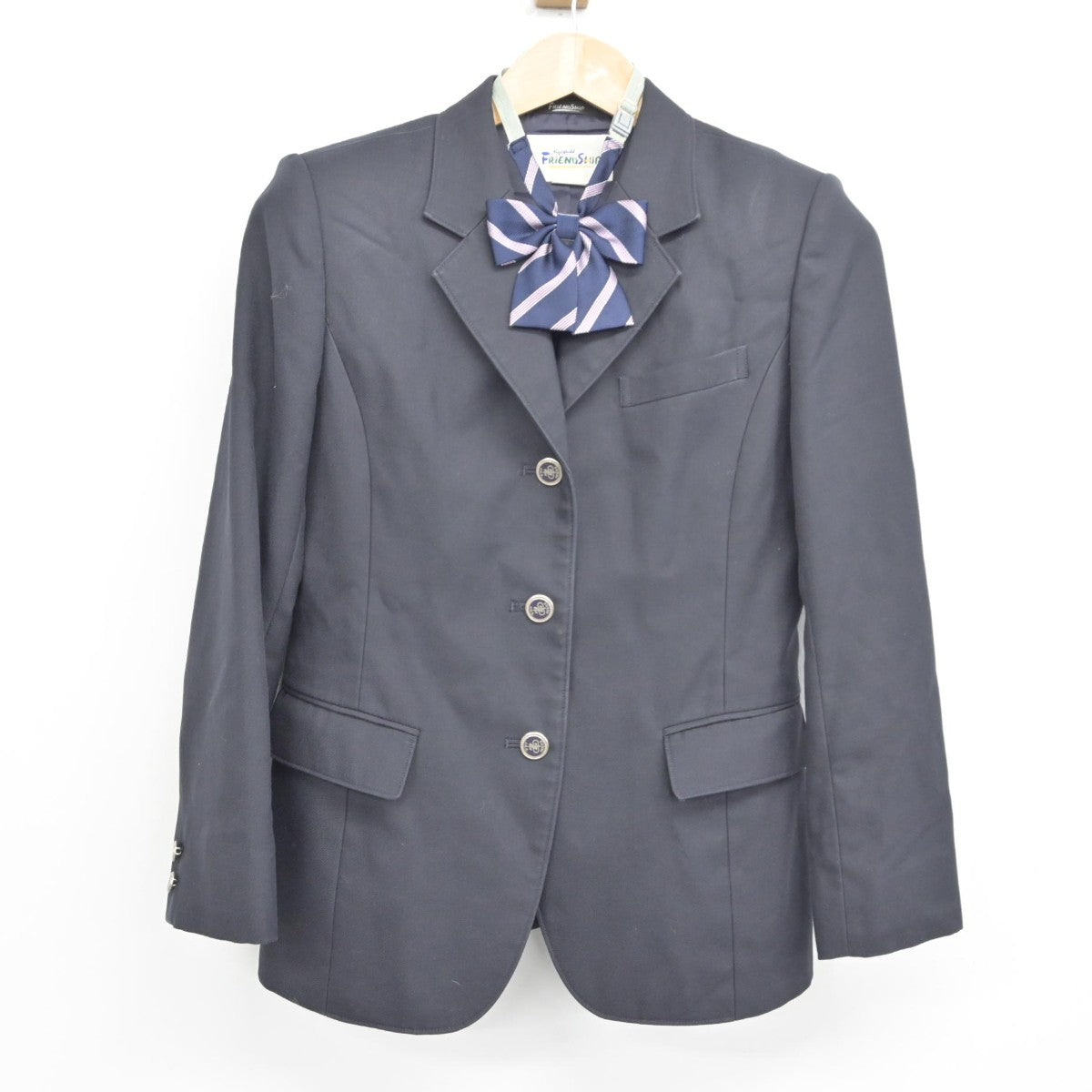 【中古】神奈川県 逗子中学校 女子制服 3点（ブレザー・スカート）sf038431