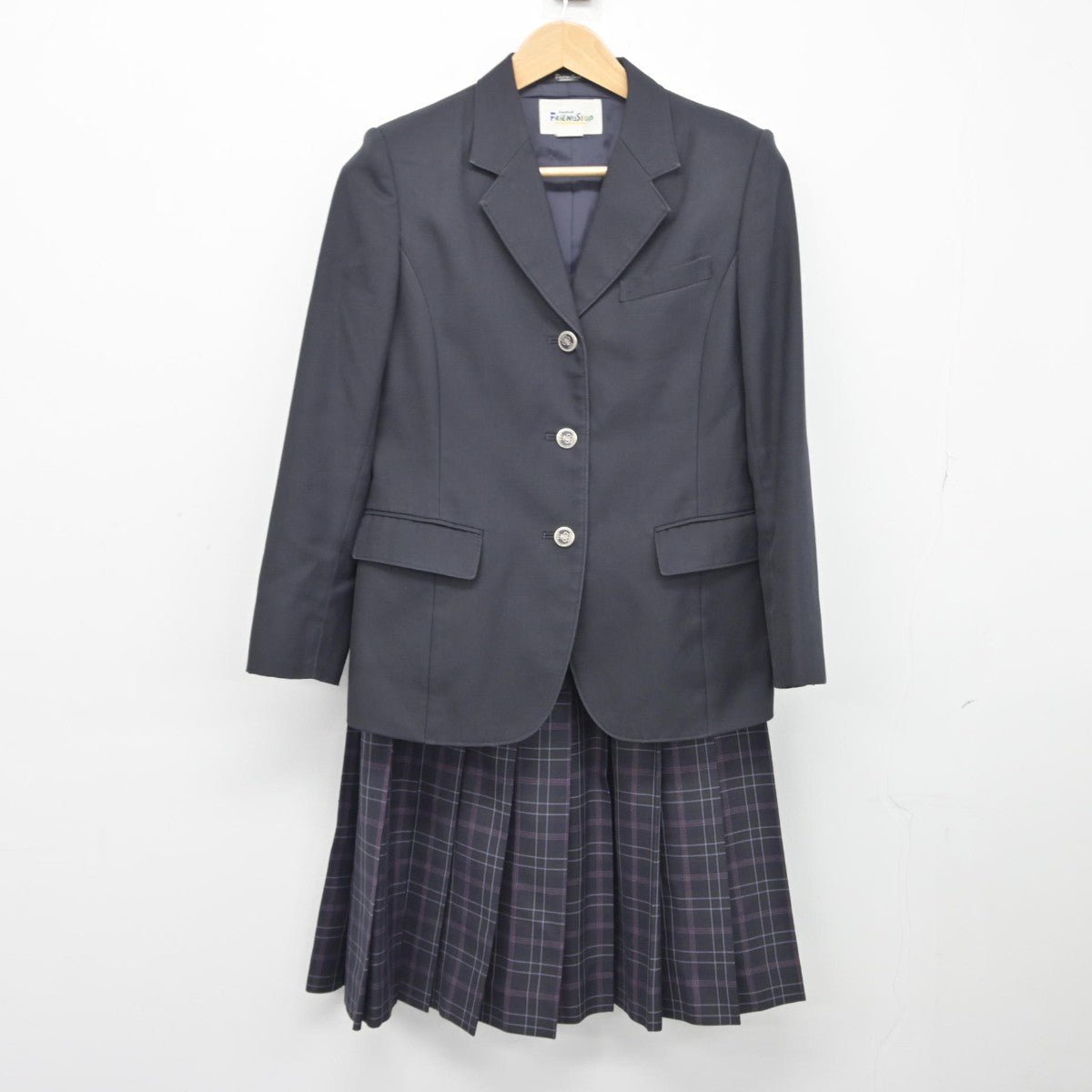 【中古】神奈川県 逗子中学校 女子制服 2点（ブレザー・スカート）sf038432