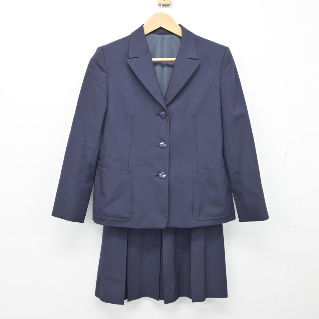 【中古】神奈川県 横須賀大津高等学校 女子制服 3点（ブレザー・スカート・スカート）sf038437