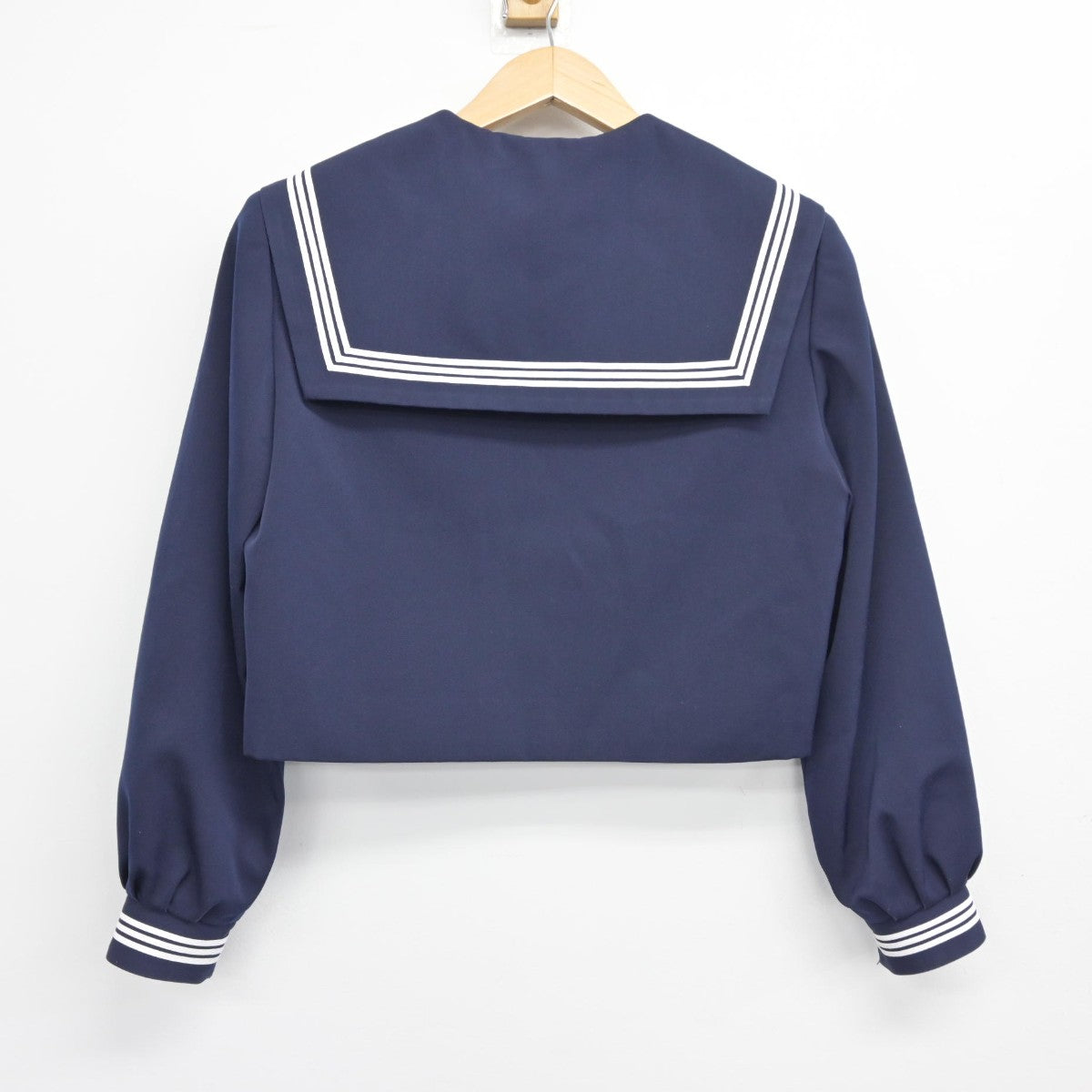 【中古】岐阜県 池田中学校 女子制服 2点（セーラー服・スカート）sf038441