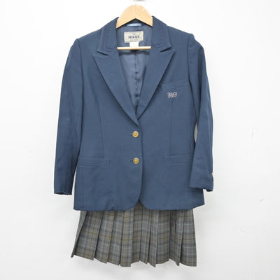 【中古】岐阜県 揖斐高等学校 女子制服 3点（ブレザー・スカート）sf038448