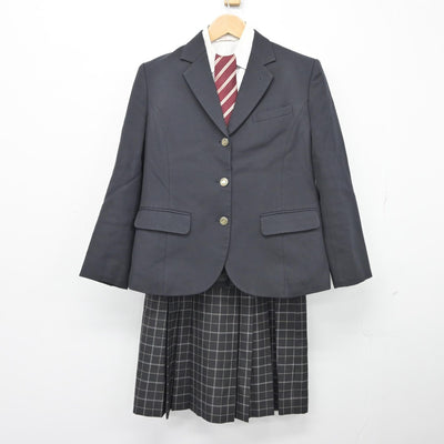 【中古】栃木県 小山城南高等学校 女子制服 4点（ブレザー・シャツ・スカート）sf038450