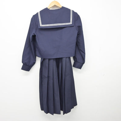 【中古】兵庫県 神戸市吉田中学校 女子制服 3点（セーラー服・スカート）sf038470