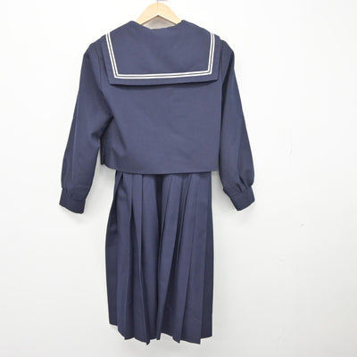 【中古】兵庫県 神戸市吉田中学校 女子制服 3点（セーラー服・スカート）sf038471