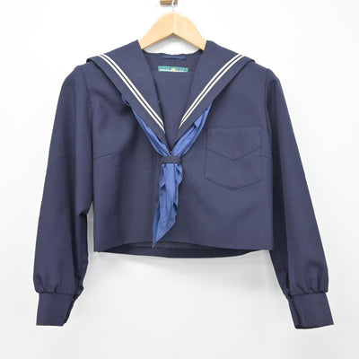 【中古】兵庫県 神戸市吉田中学校 女子制服 3点（セーラー服・スカート）sf038471