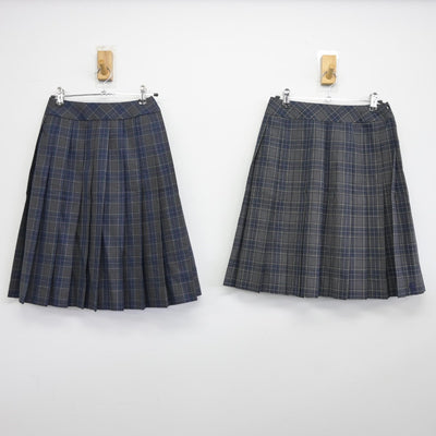 【中古】山形県 上山明新館高等学校 女子制服 4点（ブレザー・スカート・スカート）sf038492