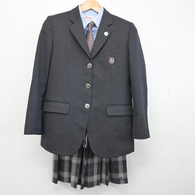 【中古】宮城県 古川黎明高等学校 女子制服 6点（ブレザー・ニット・シャツ・スカート）sf038504