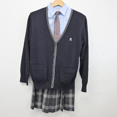 【中古】宮城県 古川黎明高等学校 女子制服 6点（ブレザー・ニット・シャツ・スカート）sf038504