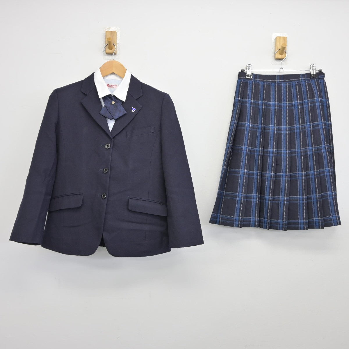 【中古】東京都 東京家政大学附属女子高等学校 女子制服 5点（ブレザー・シャツ・スカート）sf038510