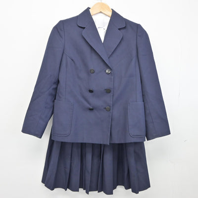 【中古】兵庫県 明石市立望海中学校 女子制服 3点（ブレザー・シャツ・ジャンパースカート）sf038515