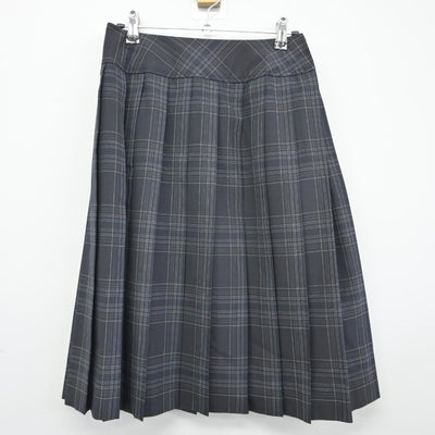 【中古】愛媛県 聖カタリナ学園高等学校 /旧モデル 女子制服 2点（ニットベスト・スカート）sf038520