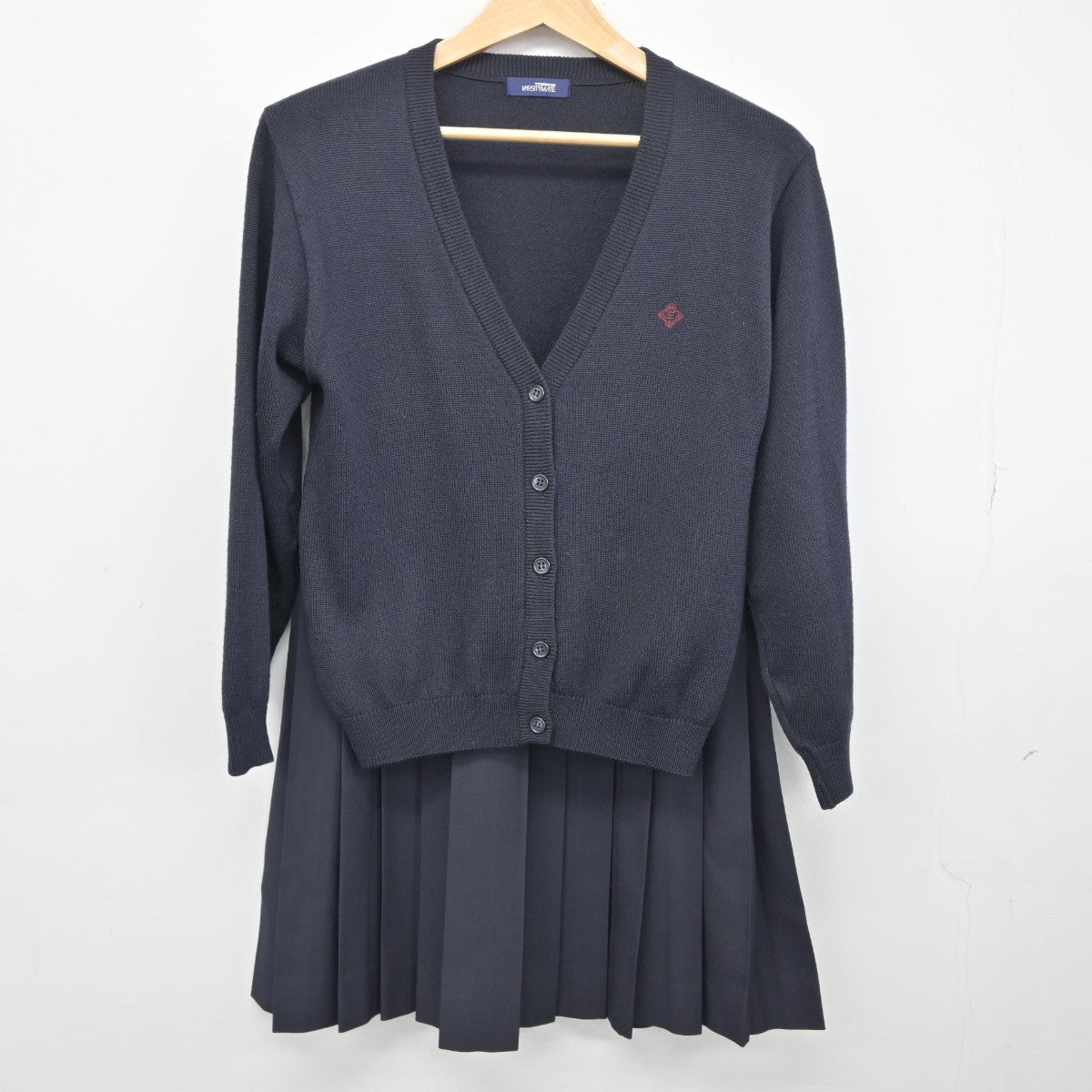 【中古】東京都 日本大学豊山女子中学校 女子制服 3点（ニット・スカート）sf038530