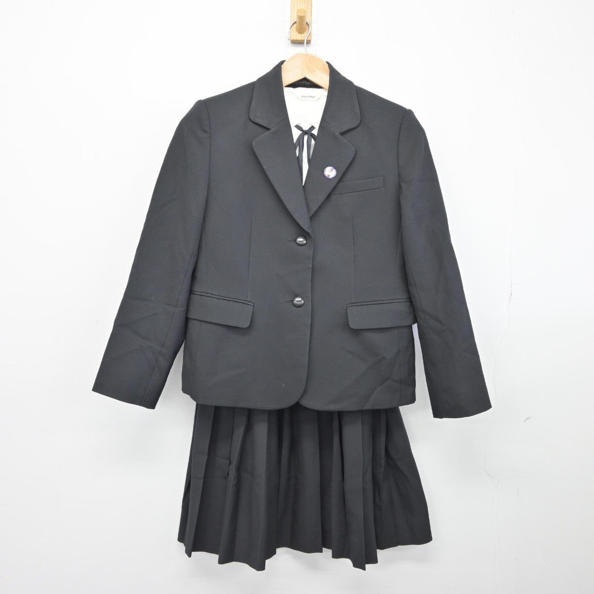 【中古】群馬県 太田女子高等学校 女子制服 6点（ブレザー・ベスト・シャツ・スカート）sf038539