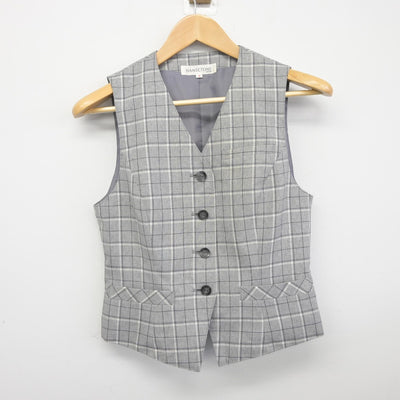 【中古】 一般事務服 女子制服 2点（ベスト・スカート）sf038550