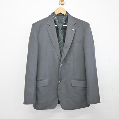 【中古】東京都 日野高等学校 男子制服 3点（ブレザー）sf038555