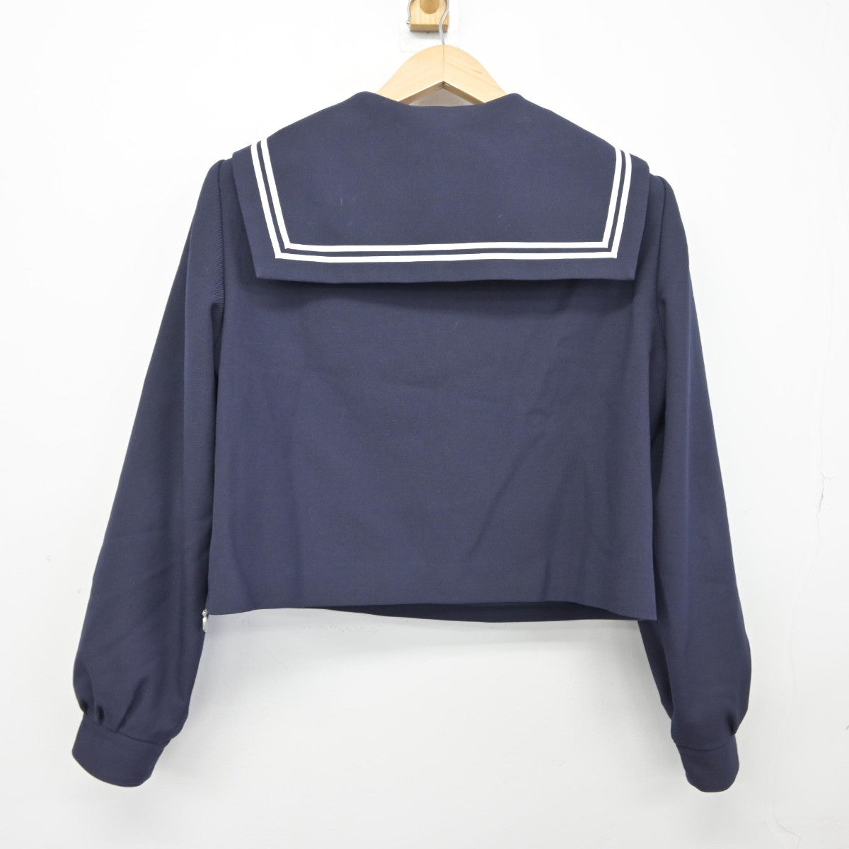 【中古】愛知県 鶴城中学校 女子制服 3点（セーラー服・スカート）sf038566