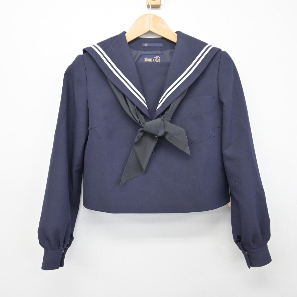 【中古】愛知県 鶴城中学校 女子制服 3点（セーラー服・スカート）sf038568