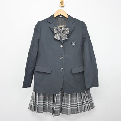 【中古】埼玉県 正智深谷高等学校 女子制服 5点（ブレザー・ニット・スカート）sf038571