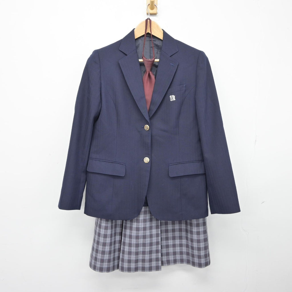 【中古】北海道 旭川農業高等学校 女子制服 5点（ブレザー・ニット・ベスト・スカート）sf038576 | 中古制服通販パレイド