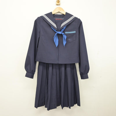 【中古】北海道 永山南中学校 女子制服 3点（セーラー服・スカート）sf038577