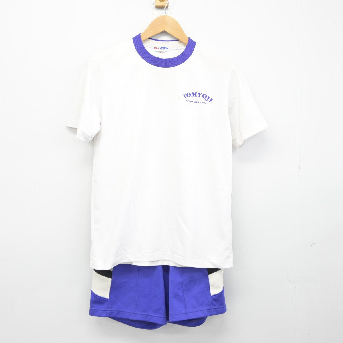 【中古】福井県 灯明寺中学校 女子制服 2点（体操服 上・体操服 下）sf038586