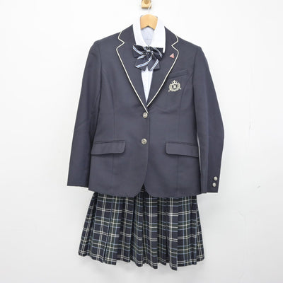 【中古】鹿児島県 鹿児島高等学校 女子制服 4点（ブレザー・シャツ・スカート）sf038589