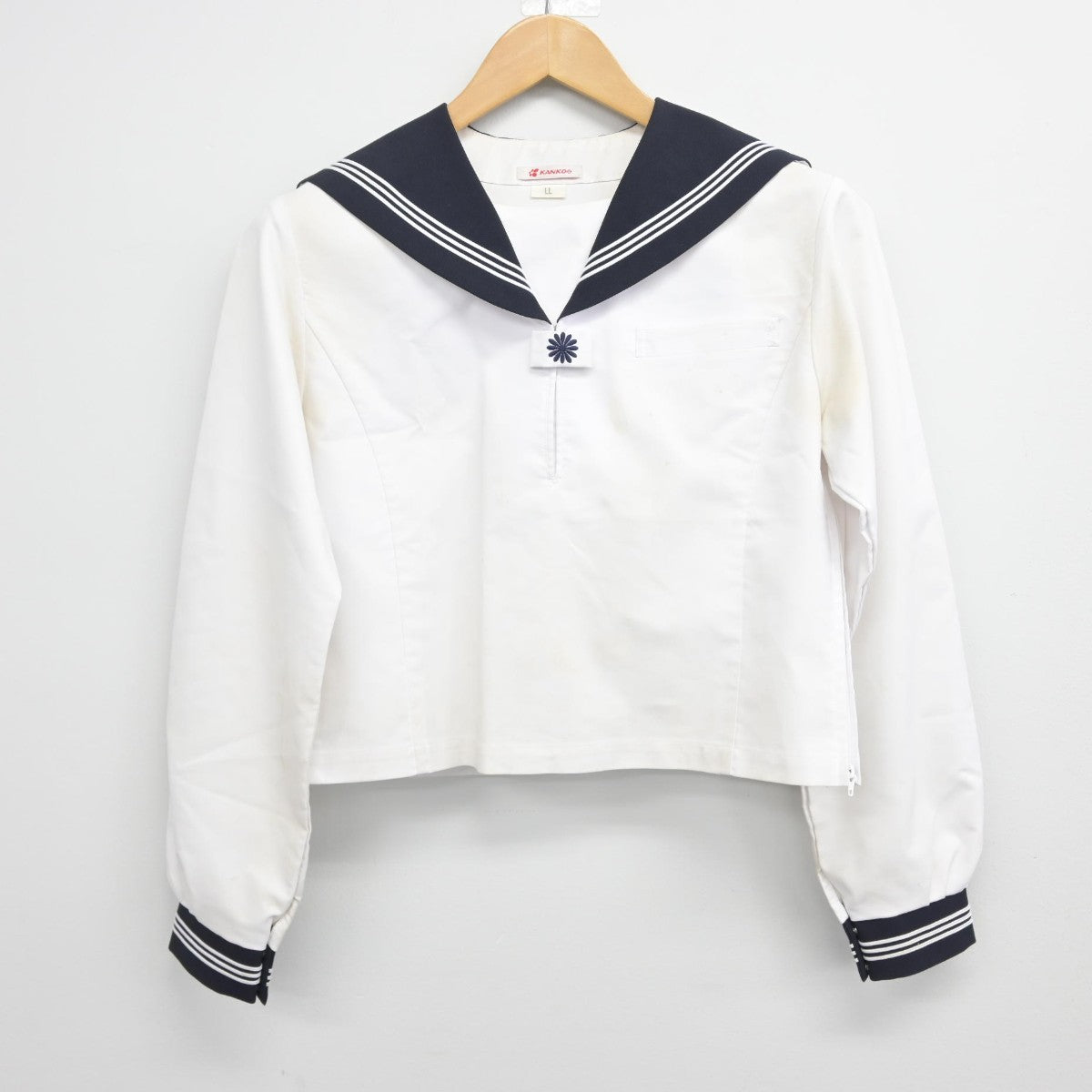 【中古】東京都 大森第四中学校 女子制服 2点（セーラー服・セーラー服）sf038607