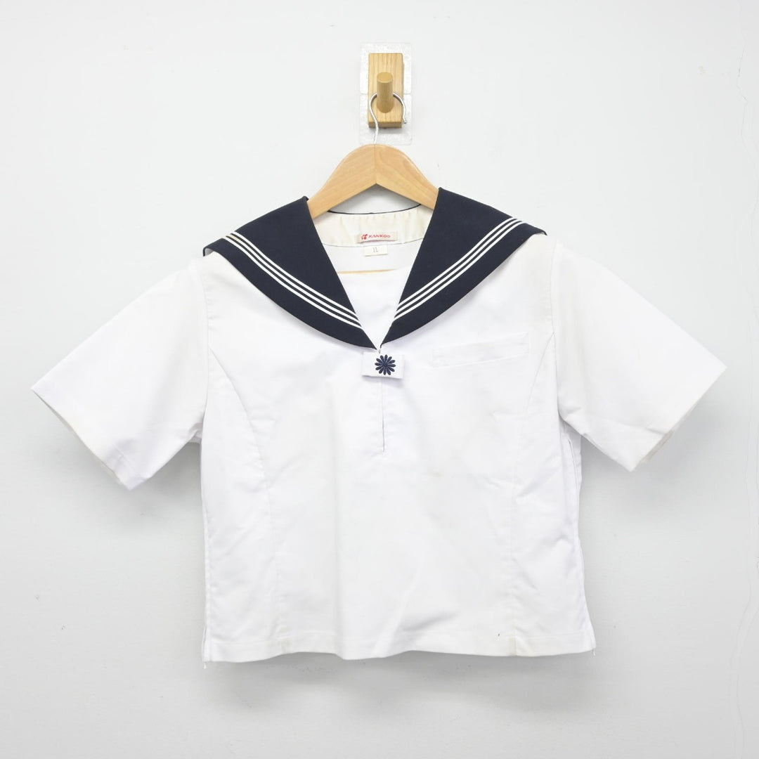 【中古】東京都 大森第四中学校 女子制服 2点（セーラー服・セーラー服）sf038607