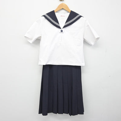 【中古】東京都 大森第四中学校 女子制服 2点（セーラー服・スカート）sf038608