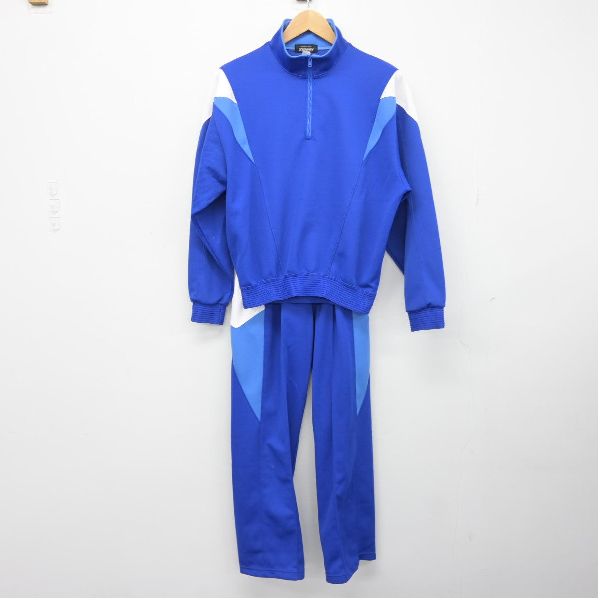 【中古】神奈川県 座間市立西中学校 男子制服 2点（ジャージ 上・ジャージ 下）sf038626