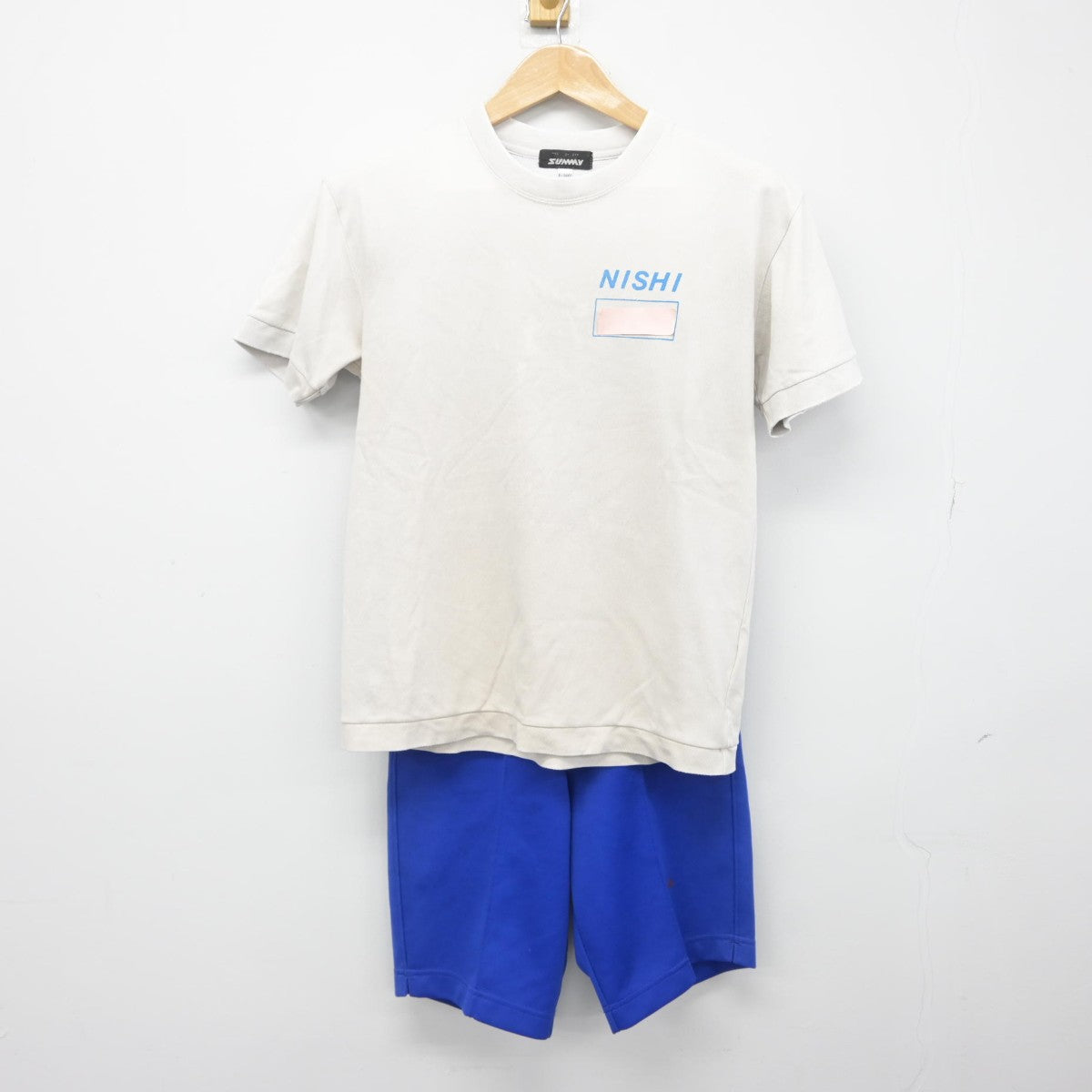 【中古】神奈川県 座間市立西中学校 女子制服 2点（体操服 上・体操服 下）sf038627