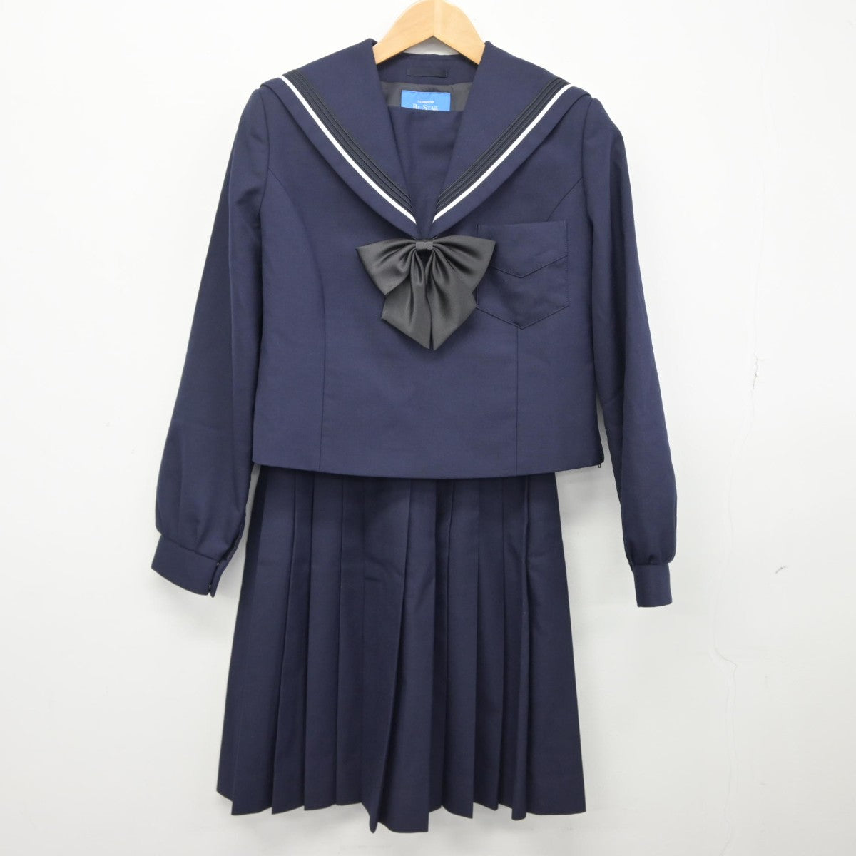 【中古】大阪府 山本高等学校 女子制服 4点（セーラー服・スカート）sf038630