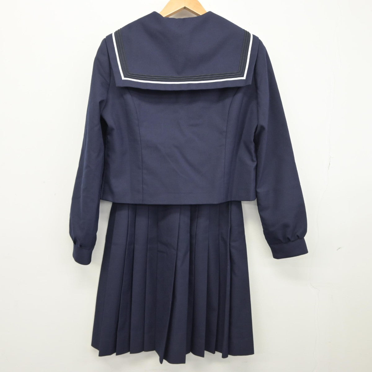 【中古】大阪府 山本高等学校 女子制服 4点（セーラー服・スカート）sf038630