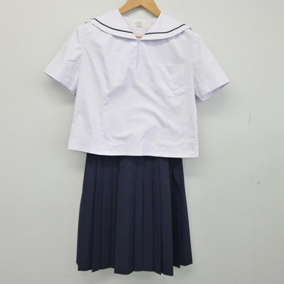 【中古】大阪府 山本高等学校 女子制服 2点（セーラー服・スカート）sf038631