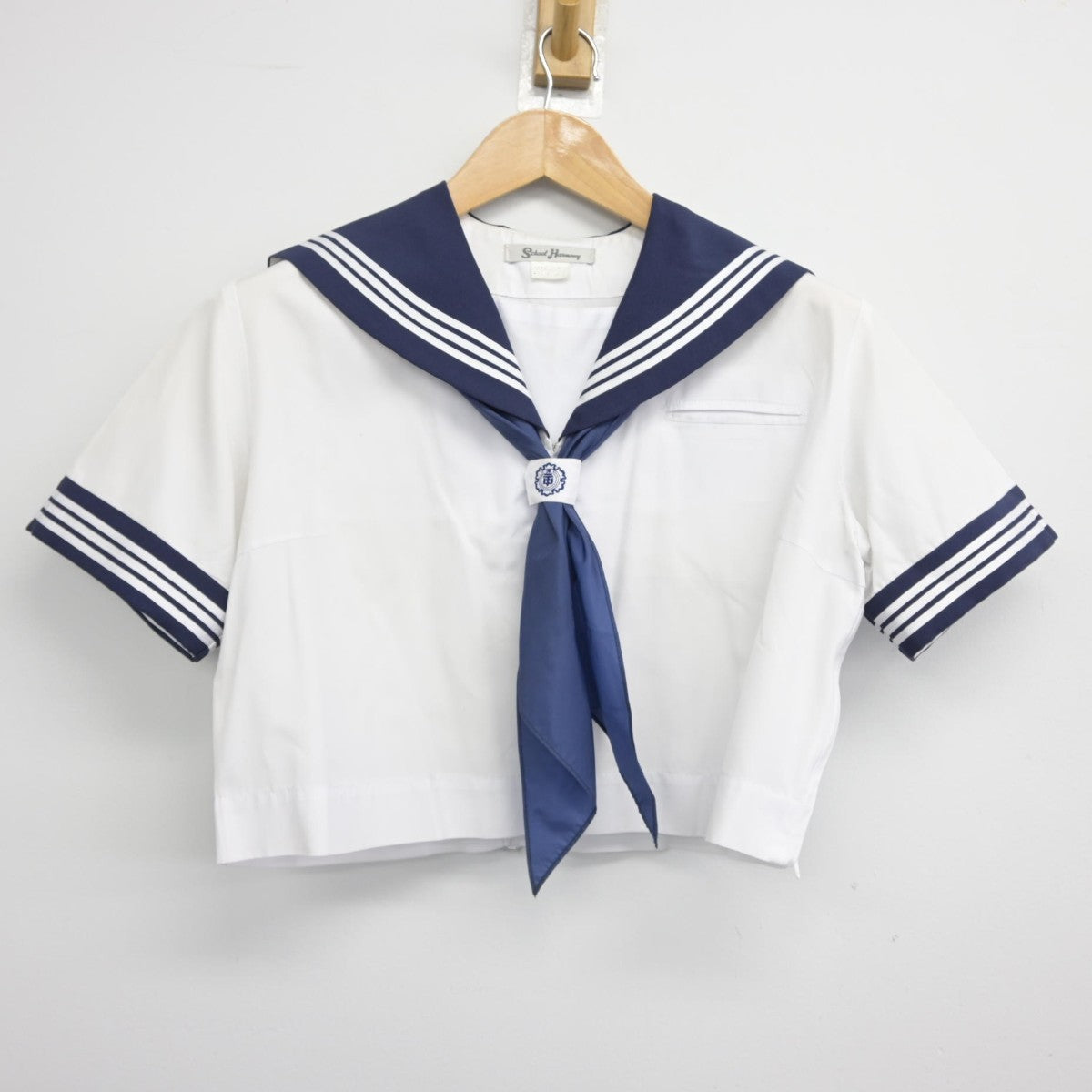 【中古】東京都 深川第二中学校 女子制服 3点（セーラー服）sf038641