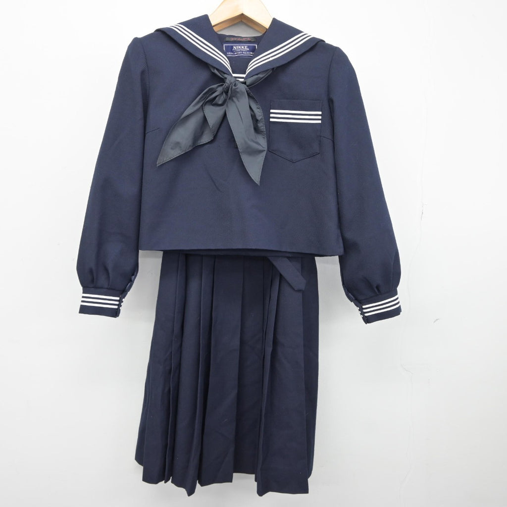 中古】茨城県 大洗南中学校 女子制服 3点（セーラー服・ジャンパースカート）sf038642 | 中古制服通販パレイド