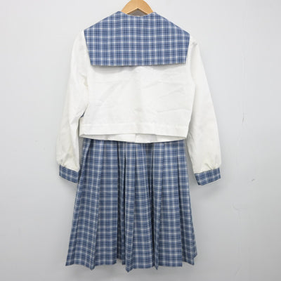 【中古】茨城県 大洗南中学校 女子制服 3点（セーラー服・スカート）sf038643