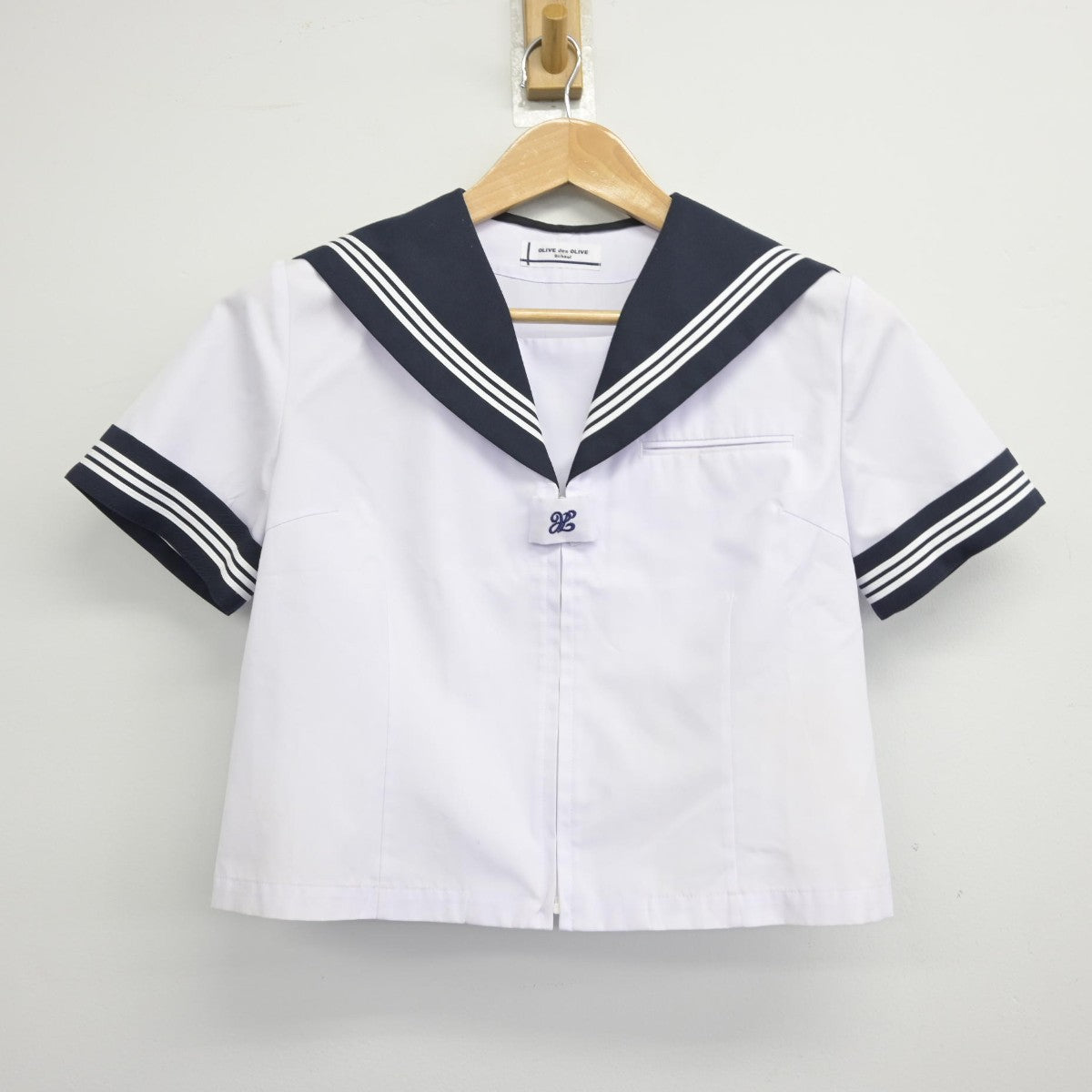 【中古】神奈川県 座間市立西中学校 女子制服 2点（セーラー服・セーラー服）sf038654