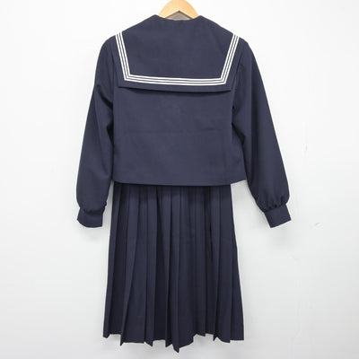 【中古】愛知県 浅井中学校 女子制服 2点（セーラー服・スカート）sf038655