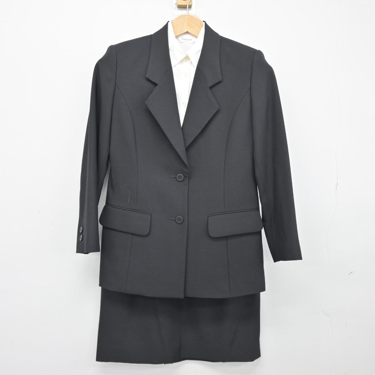 【中古】兵庫県 武庫川女子大学 女子制服 3点（ブレザー・シャツ・スカート）sf038657