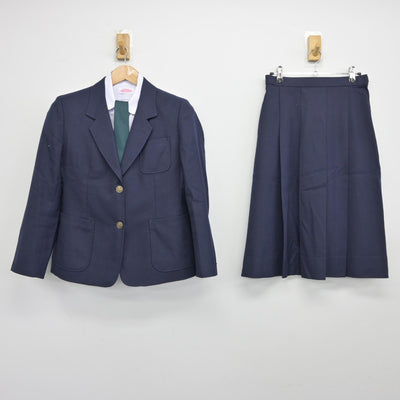 【中古】兵庫県 姫路飾西高等学校 女子制服 4点（ブレザー・シャツ・スカート）sf038668