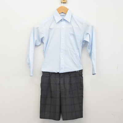 【中古】広島県 ぎんがの郷小学校 男子制服 3点（ブレザー・シャツ・ズボン）sf038684