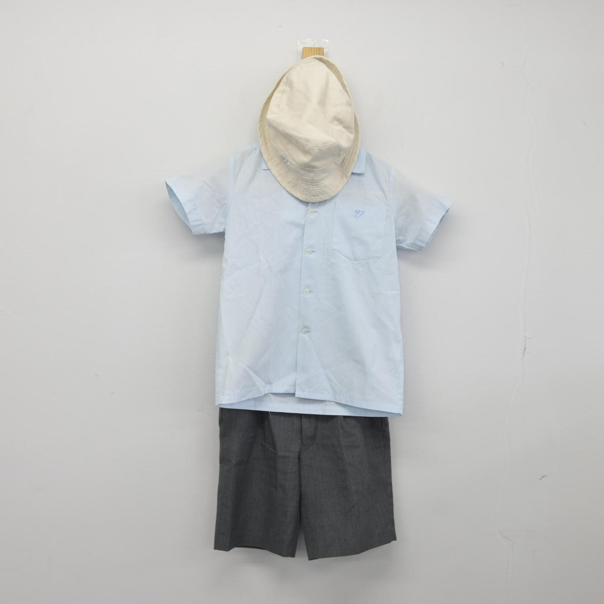 【中古】広島県 ぎんがの郷小学校 男子制服 3点（シャツ・ズボン）sf038685