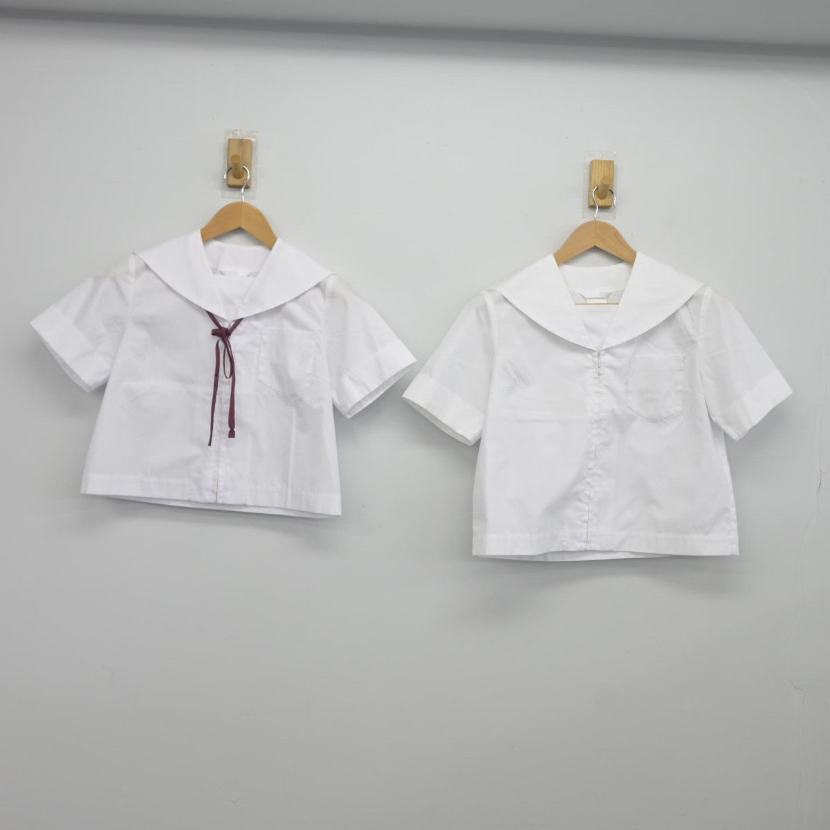 【中古】福島県 郡山第一中学校 女子制服 4点（セーラー服・セーラー服・スカート）sf038690