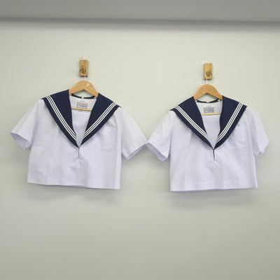 【中古】愛知県 古知野中学校 女子制服 2点（セーラー服・セーラー服）sf038696