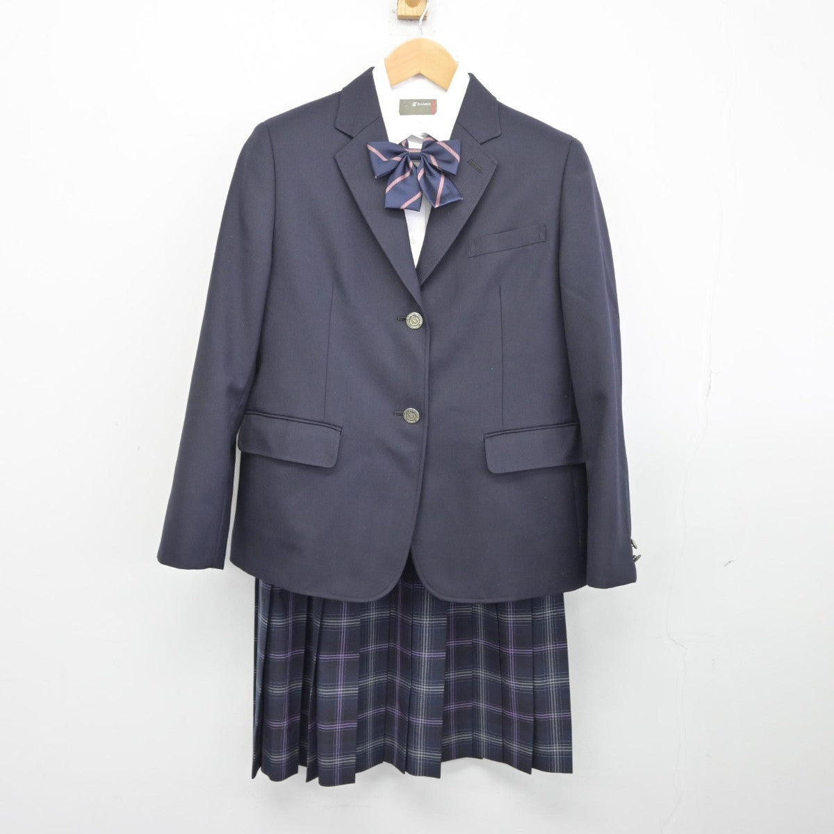 【中古】愛知県 飛鳥未来高等学校/名古屋キャンパス 女子制服 4点（ブレザー・シャツ・スカート）sf038699