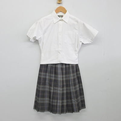 【中古】愛知県 飛鳥未来高等学校/名古屋キャンパス 女子制服 3点（シャツ・スカート・スカート）sf038700