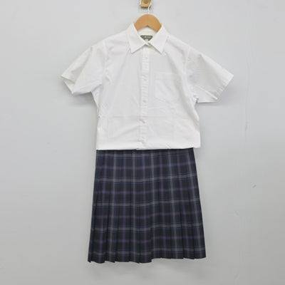 【中古】愛知県 飛鳥未来高等学校/名古屋キャンパス 女子制服 3点（シャツ・スカート・スカート）sf038700