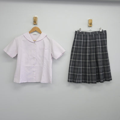 【中古】東京都 藤村女子中学校 女子制服 3点（ニットベスト・シャツ・スカート）sf038706